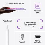 ⁦Apple (Refurbished) 2021 iPad mini (8.3-inch, Wi-Fi, 256GB) - Starlight (6th Generation)⁩ - الصورة ⁦5⁩