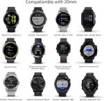 ⁦Nylon Strap for Garmin Forerunner 245/645 /55 Music Watch Band,20mm Nylon Quick Release Replacement Band for Garmin Forerunner 55/245/645/645 Music for Women Men⁩ - الصورة ⁦7⁩