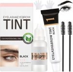 Eyebrow Tint Kit - Eyebrow and Eyelash Tint - Eye Brow Dye Kit - Lasts 6 Weeks, Waterproof - Fast & Easy to Use, with All Tools - 15ml (Black)