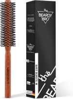 The Beardy Bro® Men's Round Beard Brush, Beard Styling, Beard Brush, Hair Dryer Brush, Hair Brush, Comb Men - With Special Nubs for Short to Medium Length Hair (M)