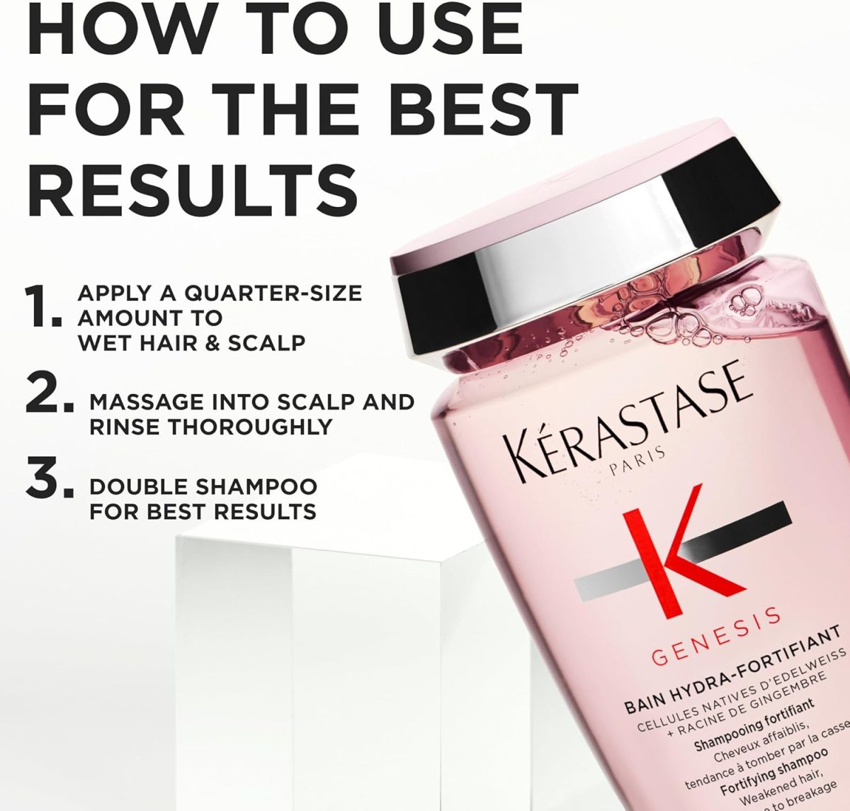 ⁦Kérastase Genesis Nourishing & Fortifying Shampoo Refill Pouch 500ml⁩ - الصورة ⁦5⁩