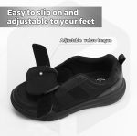⁦FitVille Shoes for Men Adjustable Slip-on Extra Wide Walking Shoes for Swollen Feet - EasyTop Duo Strap V4⁩ - الصورة ⁦2⁩