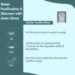 ⁦Alum Stone(phitkari) by mi Nature | for Skin Care | Water Purify| Pure Alum Stone (Potassium Alum) (Fitkari)|Cruelty Free | Post Shave Use| for Natural Deodorant | (250g)(8.81oz)⁩ - الصورة ⁦5⁩