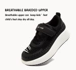 ⁦LUCKY STEP Kid's Glitter Running Sneaker Sparkly Braided Shiny Bling Princess Shoes School Athletic Walking Shoes for Children/Boys/Girls⁩ - الصورة ⁦2⁩