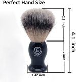 ⁦Echolly Luxury Shave Brush for Home or Travel - High end Synthetic Hair Shaving Brush -Fine Acrylic Handle,Engineered for the Best Shave of Your Life for Safety Razor, Best Present for Men⁩ - الصورة ⁦3⁩