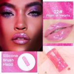 ⁦NEW Magic Color Changing Moisturizing Lip Oil, Boss UP No-Sticky PH Warm Change Lip Oil, Glow Luminous Hydrating Lip Gloss with Shimmery Finish, Lightweight (multiciolor, small)⁩ - الصورة ⁦3⁩