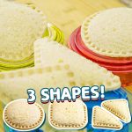 ⁦Sandwich Cutter and Sealer Set, Crustless Sandwich Maker with Triangle, Circle, Square Molds, Multi-Functional Cutter for Kids Lunch Boxes, Bento Meal Organization, 3 PCS⁩ - الصورة ⁦2⁩