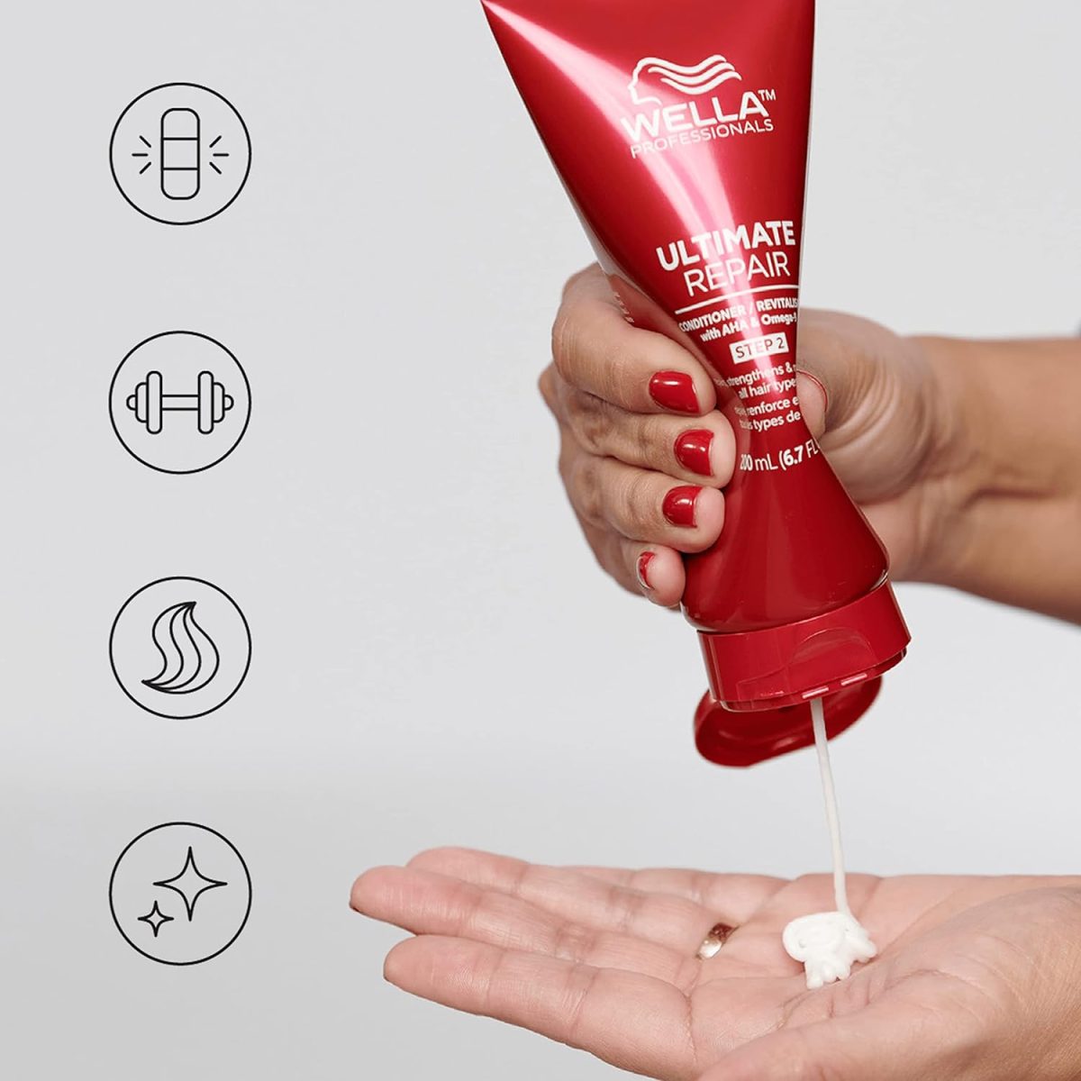 ⁦Wella Professionals ULTIMATE REPAIR Luxury Hair Care Regimen, Deep Nourishing Conditioner for Damaged Hair, 16.9 Fluid Ounces⁩ - الصورة ⁦3⁩