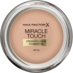 Max Factor Miracle Touch Perfecting Foundation with Hyaluronic Acid and SPF30 (45 Warm Almond,11.5g)
