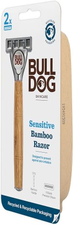 ⁦Bulldog Skincare - Sensitive Bamboo Razor for Men + Extra Blade for Shaving⁩ - الصورة ⁦7⁩