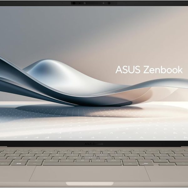 ASUS Zenbook A14; Copilot+ PC, Ultrathin Laptop, 14” WUXGA OLED, Snapdragon® X Processor, 16 GB Memory, 512GB SSD, Wi-Fi 6E, Zabriskie Beige, UX3407QA-DS52-CB