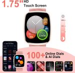 ⁦Children's Smartwatch, Fitness Tracker Watch, 1.75 Inches, Smart Watch with 100+ Sports Modes, Heart Rate, Sleep Monitor, Games, Pedometer, Gift for Boy Girl Ado 5-16 Years – Gold⁩ - الصورة ⁦7⁩