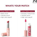 ⁦Zayn & Myza Transfer-Proof Power Matte Finish Lip Colour, Water & Smudge Proof, Long Lasting, Hala & Vegan, 6ml (Toasted Berry)⁩ - الصورة ⁦6⁩