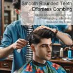⁦Stainless Steel Folding Comb, Pocket Comb For Men, Bread Mustache Comb, Hair And Beard Comb With Cover For Men, Ideal For Grooming, Detangling, And Styling (3 Pcs)⁩ - الصورة ⁦2⁩