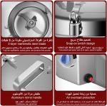 ⁦JOYFONE Electric Grain Grinder, 2500g Capacity Coffee Bean Grinder 2000W Superfine Mill for Herb Spice Nut Cereal 30s Speedy Grinding with Overload Protection 5-8min Timer Wheat Dry Machine 32000RPM⁩ - الصورة ⁦4⁩