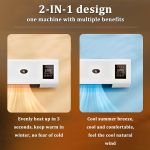 ⁦Ductless Portable Air Conditioner & Bladeless Wall Mount Fan, 3-in-1 Portable AC Unit (Cooling/Fan/Split System) with Remote, Ultra Quiet Design, Easy Install Wall Mount for Bedroom, Home Office⁩ - الصورة ⁦4⁩