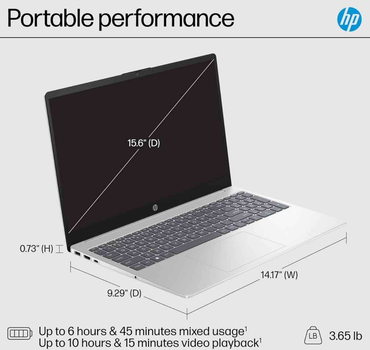 ⁦HP 15.6" Touchscreen Laptop – FHD 1080p IPS Display - Intel Core 5 Processor - Wi-Fi 6 - Webcam - Windows 11 Home Copilot – w/Stylus (16GB RAM | 1TB PCIe SSD)⁩ - الصورة ⁦8⁩