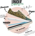 ⁦DOGO Vegan Leather Sneakers for Women - Handmade and Unique Fashion Sneakers for Women⁩ - الصورة ⁦4⁩