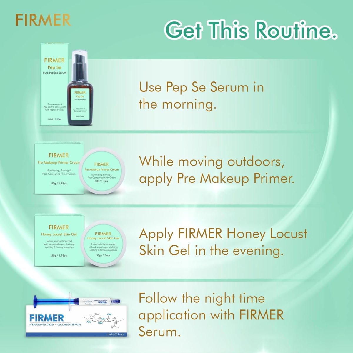 ⁦Firmer Pre Make-Up Primer Cream Multifunctional Skin Perfector, Skin Firming, Skin Illuminating, Face Contouring & Slimming, Anti-Aging Hydrating Makeup Primer For Youthful Glow, Paraben Free - 50 GM⁩ - الصورة ⁦6⁩