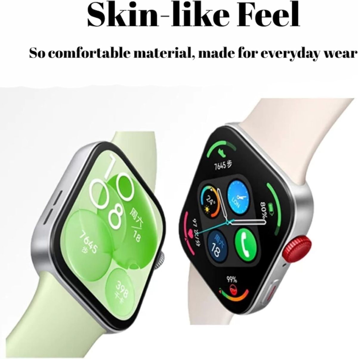 ⁦3Pcs Silicone Strap for Huawei Watch Fit 3, Silicone Replacement Strap Adjustable Wrist Bands for Huawei Watch Fit 3⁩ - الصورة ⁦4⁩