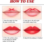 ⁦NALACAL Lip Liner And Lipstick Set,2-in-1 Double Head Matte Cream Lipstick & Lip Liner,Waterproof Sweatproof No Smudge Long-Lasting Moisturizing Smooth Highly Pigmented Makeup Set(Red)⁩ - الصورة ⁦5⁩