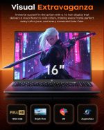 ⁦KAIGERR 2025 Laptop, Laptop with AMD Ryzen 7 5700U (8C/16T, Up to 4.3GHz), 16GB RAM 512GB NVMe SSD Laptop Computer, Radeon RX Vega 8 Graphics, 16.0-inch FHD Display, WiFi 6, 53Wh Battery, Backlit KB⁩ - الصورة ⁦6⁩