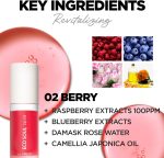 ⁦THE SAEM Eco Soul Lip Oil 02 Berry - Plumping & Hydrating Lip Oil to Nourish & Moisturize Lips – Berry Extract & Rose Water - Lips Soft & Glossy for Dry Lips, 0.21 fl.oz.⁩ - الصورة ⁦4⁩