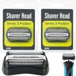 Series 3 32B Replacement Shaver Head for Braun, Foil & Cutter Razor Replacement Head, Compatible with Braun 301S, 310S, 320S, 330S, 340S, 360S, 3000S, 3010S, 30S, 3020S, 350CC, 370CC, 3050CC (2 PACK)