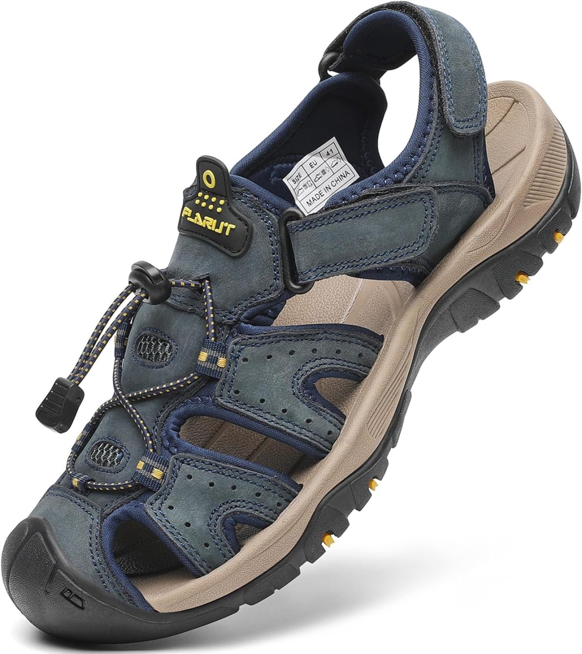 FLARUT Men's Sport Sandals Outdoor Hiking Sandals Closed Toe Athletic Lightweight Trail Walking Casual Sandals Water Shoes
