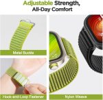 ⁦KEYSJEFF Nylon Strap Compatible with Huawei Watch Fit 4 Pro Strap, No Gap Breathable Sports Wristband Replacement Strap Compatible with Huawei Watch Fit 3/4/4 Pro 2025⁩ - الصورة ⁦3⁩