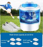 ⁦DENX Mini Shoe Washing Machine, 4.8 kg Capacity, 2-in-1 for Clothes and Shoes, Bionic Wave Wheel -DX2041⁩ - الصورة ⁦4⁩