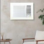 Generic Window Air Conditioner Frame Wooden Decor Elegant Matte White Easy to Clean and Install (Living Room, Bedroom, Home Office)
