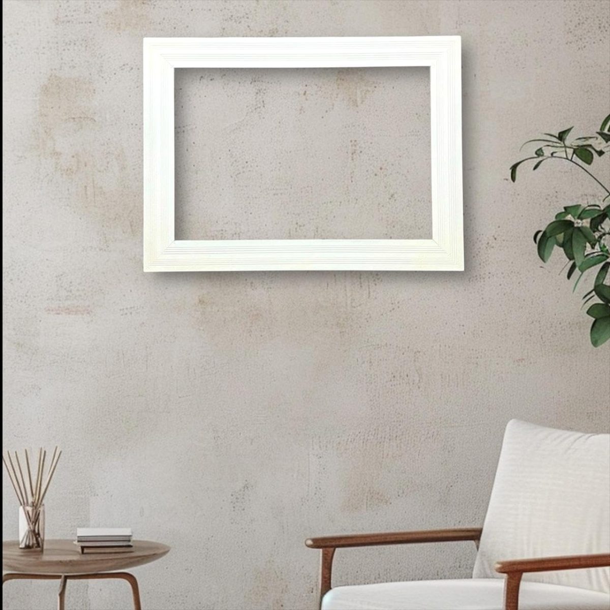 ⁦Generic Window Air Conditioner Frame Wooden Decor Elegant Matte White Easy to Clean and Install (Living Room, Bedroom, Home Office)⁩ - الصورة ⁦8⁩
