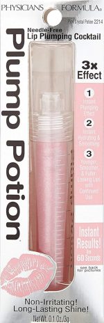 ⁦Lip Plumper Gloss By Physicians Formula Plump Lip Potion Needle-Free Lip Plumper Gloss Cocktail Shade Extension, Pink Crystal Potion, Lip Enhancer, Fuller Lips⁩ - الصورة ⁦4⁩