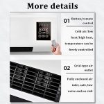 ⁦Ductless Portable Air Conditioner & Bladeless Wall Mount Fan, 3-in-1 Portable AC Unit (Cooling/Fan/Split System) with Remote, Ultra Quiet Design, Easy Install Wall Mount for Bedroom, Home Office⁩ - الصورة ⁦6⁩