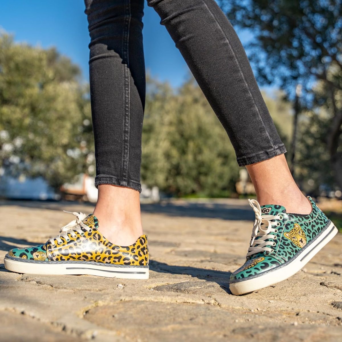 ⁦DOGO Vegan Leather Sneakers for Women - Handmade and Unique Fashion Sneakers for Women⁩ - الصورة ⁦6⁩