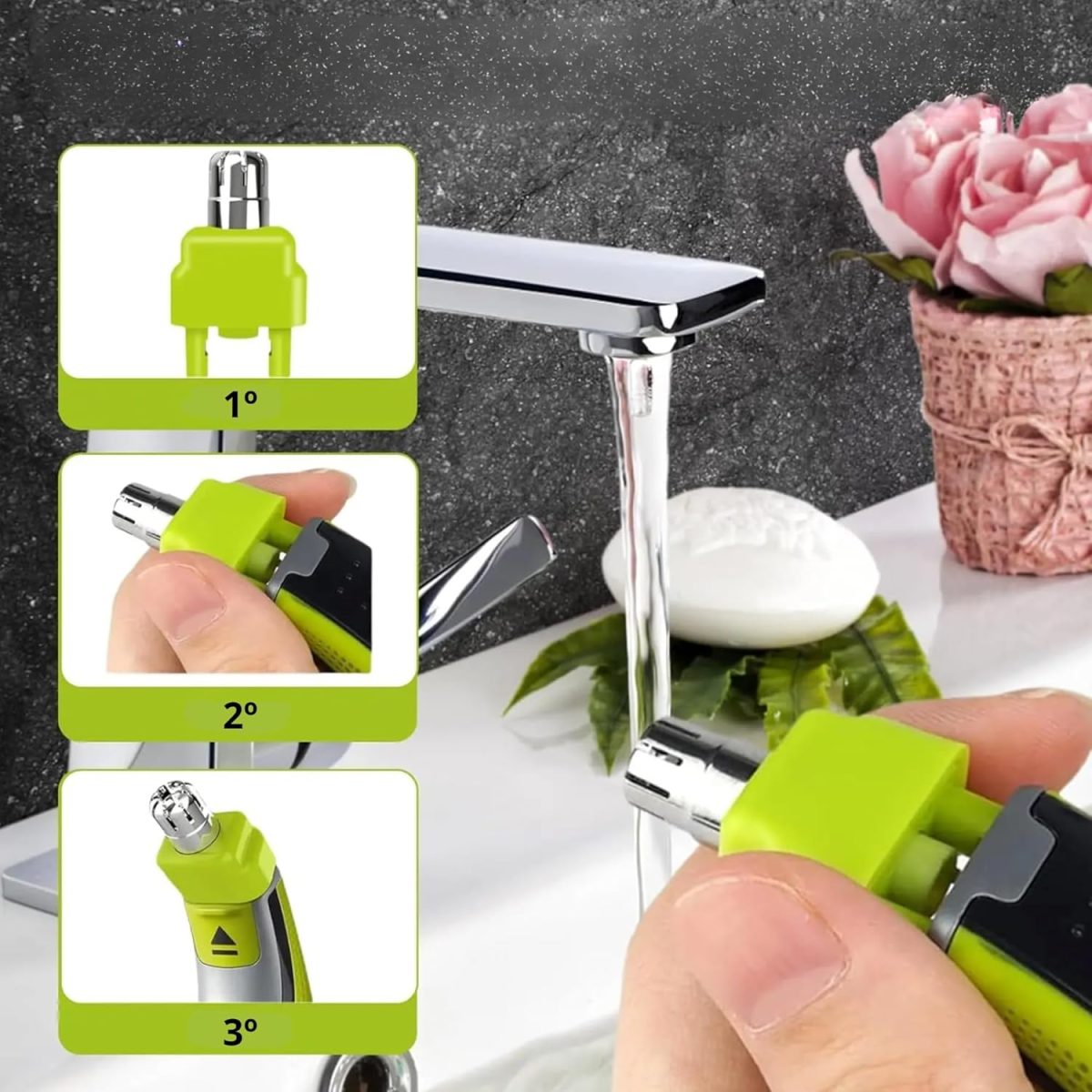 ⁦RE-WECHSEL One Blade Nose and Ears Compatible with All Models, Protective Shell, Easy Cleaning (1 Unit) (Nose Blade)⁩ - الصورة ⁦4⁩