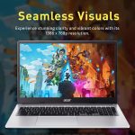 ⁦acer Chromebook 315 Laptop, 15.6" HD Anti-Glare Display, Intel Pentium N6000, 4GB LPDDR4X, 288GB Storage(128GB eMMC + 160GB Docking Station Set), UHD Graphics, Num Pad, Wi-Fi 6, Chrome OS, Silver⁩ - الصورة ⁦4⁩