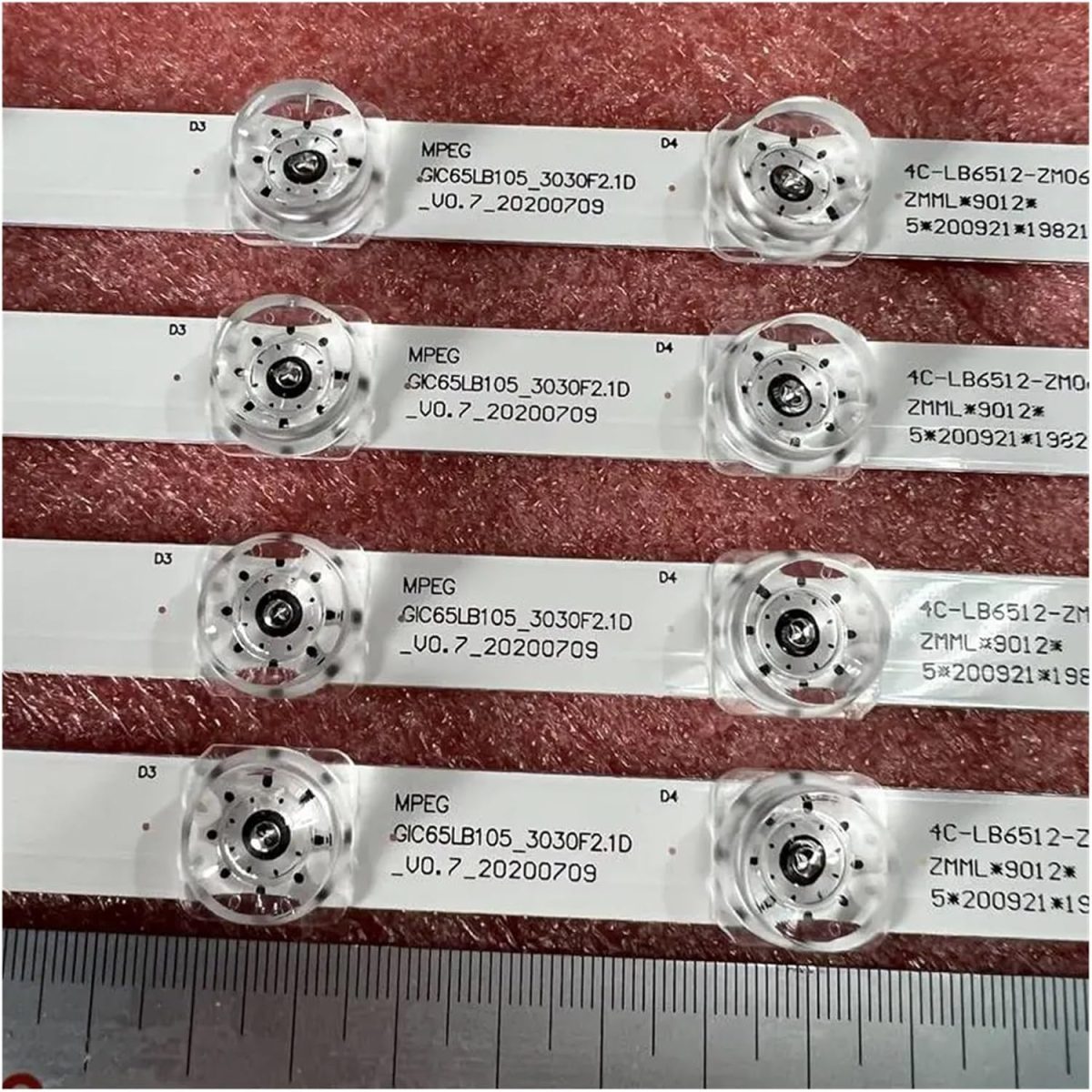 ⁦TILLOJJ LED Backlight 12LED for T.C/L 65S431 65S434 65S435 65S443 65P618 65V2D 65L8 65F9 6533F9 65V690 65N668 65A465 65RP620K GIC65LB105⁩ - الصورة ⁦4⁩