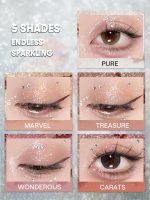 ⁦SHEGLAM Enigma Sparkly Eyeshadow Longwear Eyeshadow Single, High-Pigment Eye Shadow Compact, Smooth & Blendable Colors-Carats⁩ - الصورة ⁦6⁩