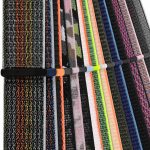 ⁦WOCCI Adjustable Nylon Sport Watch Bands with Hook and Loop Fastener, Quick Release Watch Straps for Men and Women, Band Width 16mm 18mm 19mm 20mm 21m 22mm 24mm⁩ - الصورة ⁦9⁩