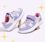 ⁦LUCKY STEP Kid's Glitter Walking Shoes Shiny Sparkly Sequins Fashion Sneakers Hook and Loop Athletic Unisex-Child Casual Running for Children/Boys/Girls⁩ - الصورة ⁦8⁩