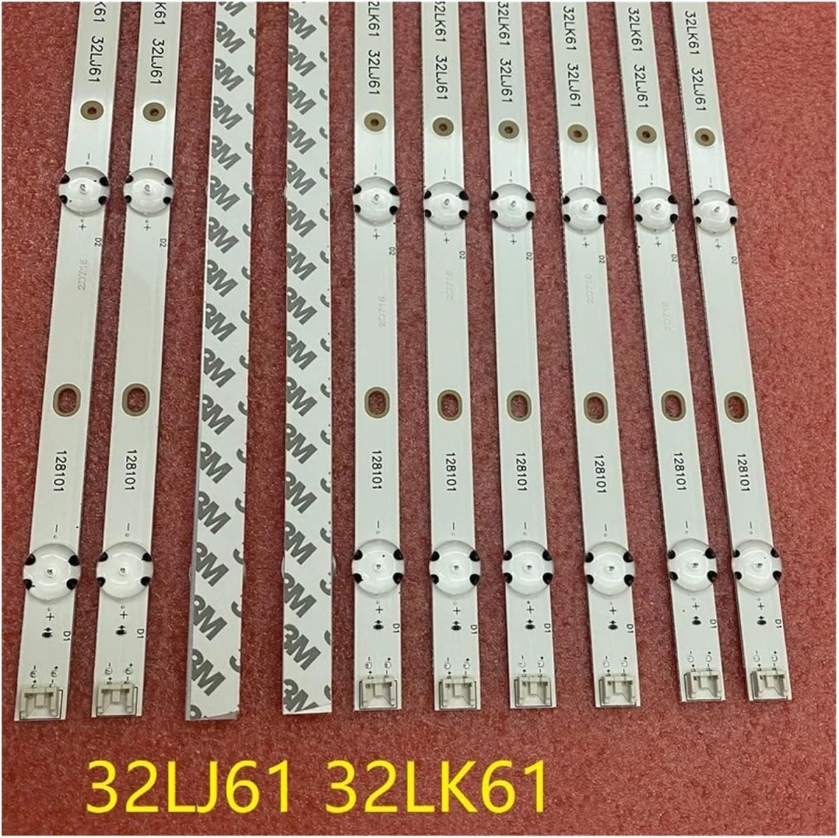 ⁦New 2 PCS/set 5LED 615mm LED backlight strip for L/G 32LJ610V 32LJ610V-ZD 32LJ610U LED ARRAY ASSY 32LJ61 HC320DUN-ABSL1-A14X⁩ - الصورة ⁦5⁩