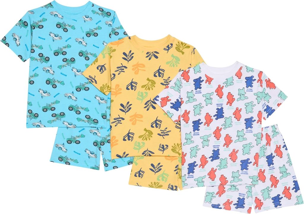 T2F Boys BYS-TSRT-SHRTS-01 DropShoulder Tshirt and Shorts Set (pack of 3)