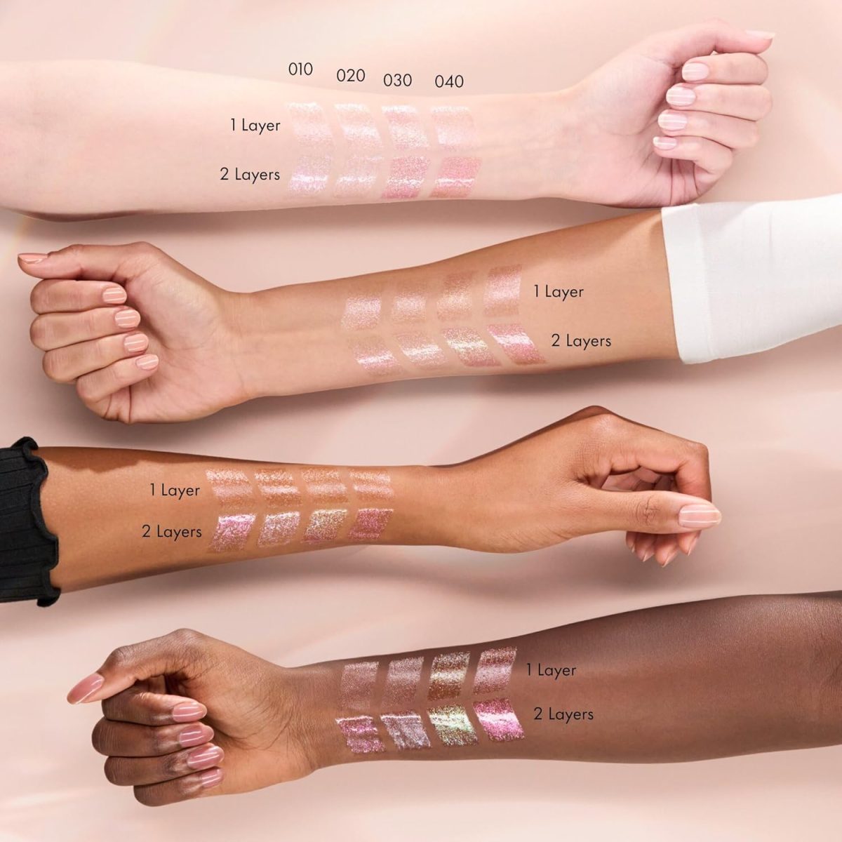 ⁦Catrice Diamond Glaze Lip Gloss, No. 020, Pink, Instant Result, Glossy, Holographic, Glitter, Vegan, Paraben-Free, Microplastic Particles, Nanoparticles Free, Pack of 1 (3 ml)⁩ - الصورة ⁦5⁩