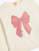 ⁦KOTON Girls 5SMG10081AK010 Long Sleeve Sweat⁩ - الصورة ⁦4⁩