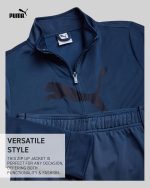 ⁦PUMA Boys' Pants Set - 2 Piece Tricot Athletic Zip Up Jacket Sweatshirt and Active Jogger Pants - Boys Activewear Set (4-16), Size⁩ - الصورة ⁦3⁩