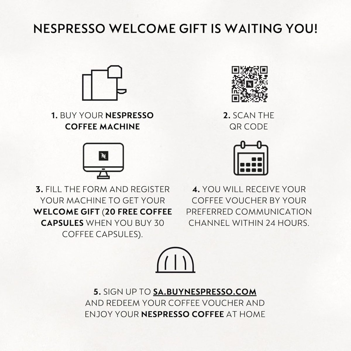 ⁦Nespresso Citiz & Milk C123 Espresso Capsule Coffee Machine, 1 L, 19 Bar Pressure, Silver⁩ - الصورة ⁦7⁩