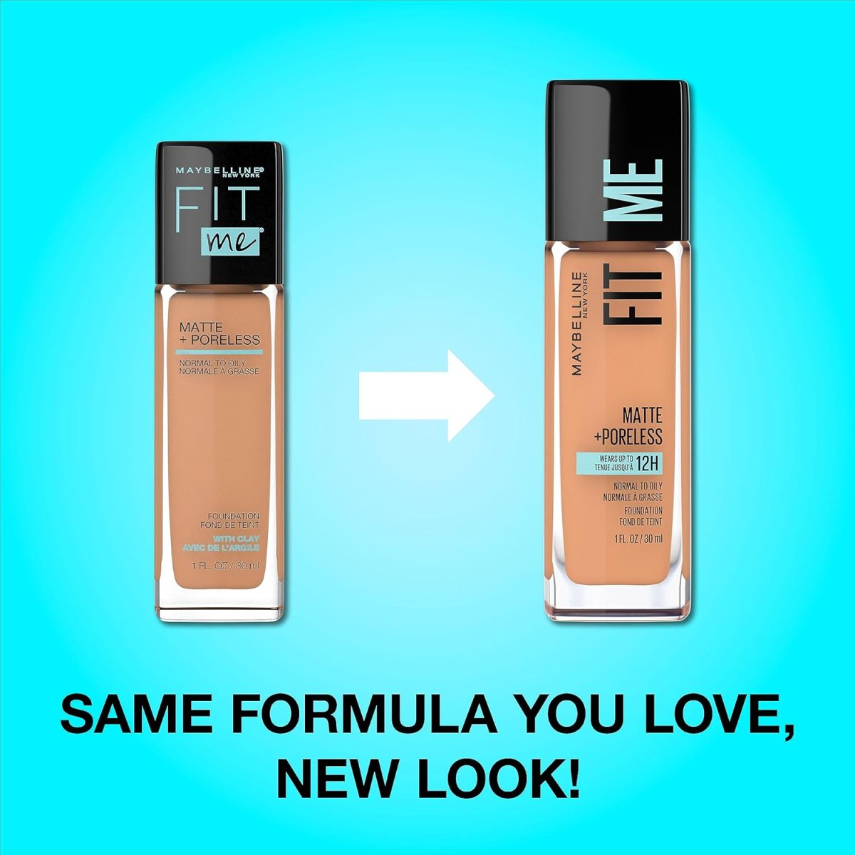 ⁦MAYBELLINE Fit Me! Matte + Poreless Foundation - Natural Beige 220⁩ - الصورة ⁦2⁩