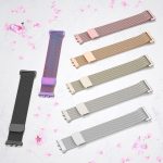 ⁦Metal Bands for Samsung Galaxy Fit 3 Strap, Adjustable Stainless Steel Strap with Magnetic Buckle for SAMSUNG Galaxy FIT 3 SM-R390 Smartwatch Strap Women&Men⁩ - الصورة ⁦7⁩
